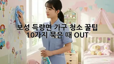 🏡✨ 보성 득량면 가구 청소 꿀팁 10가지! 묵은 때 OUT!